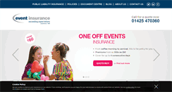 Desktop Screenshot of events-insurance.co.uk